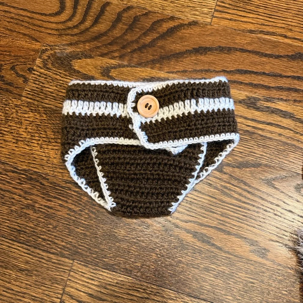 Santa and football infant Knit Costume